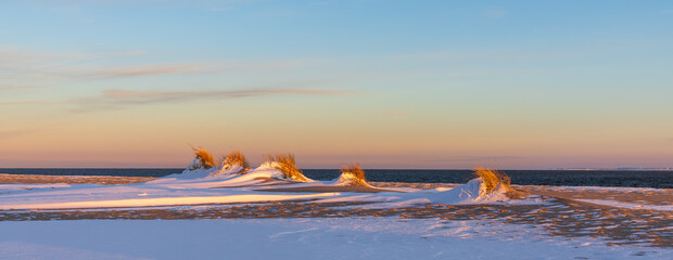 Winterlandschaft am Ellenbogen in List auf Sylt