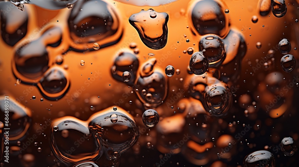 Poster generative ai : droplets condensing on a cold beverage