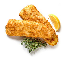 fried breaded fish fillets