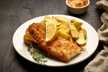 plate of fish and chips