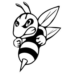 Hornet Bee Mascot Svg png, Hornet Mascot Svg File,Hornet Cut Files,Hornet Silhouette Cut Files,Hornet Clipart,Hornet Monogram,Hornet Masco
