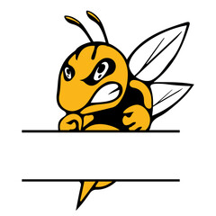 Hornet Bee Mascot Svg png, Hornet Mascot Svg File,Hornet Cut Files,Hornet Silhouette Cut Files,Hornet Clipart,Hornet Monogram,Hornet Masco
