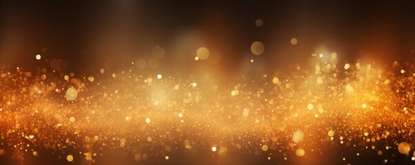 Fototapeta na wymiar Golden New year or Christmas holidays particles and sprinkles for a holiday celebration. Shiny golden lights. Wallpaper background for ads or gifts wrap and web design.