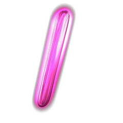 Purple inflatable symbol with glow