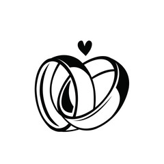 Marriage Rings Svg png , Ring Svg, Wedding Svg, Clipart, Silhouette, Cricut, Engagement Ring SVG, Marriage Svg
