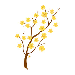 Vector cherry blossom concept illustration