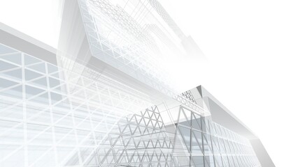abstract concept architecture 3d illustration