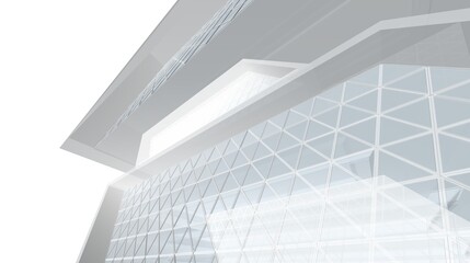 Obraz premium abstract concept architecture 3d illustration