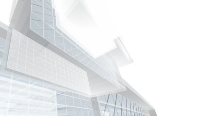 Obraz premium abstract concept architecture 3d illustration