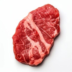 Fresh Raw Beefsteak with Marbling Texture. Generative ai
