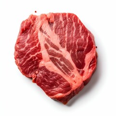Fresh Raw Beefsteak with Marbling Texture. Generative ai
