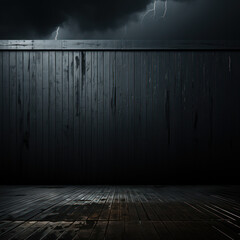 Storm's Embrace: Dark Moody Stripes in a Thunderstorm