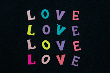 COLORFUL LOVE WRITING