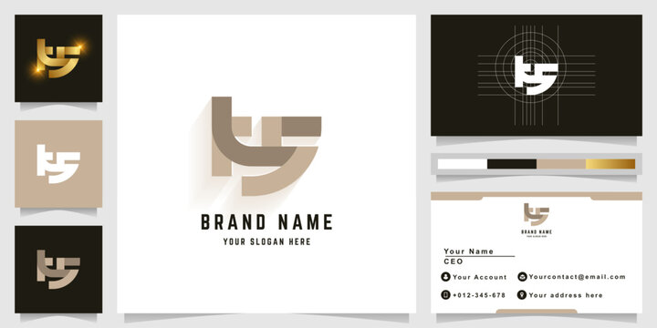 Letter KS or KLS monogram logo