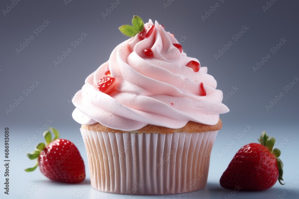 Poster appetizing cake. background with selective focus and copy space