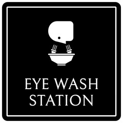 Eye wash station sign