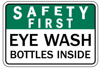 Fototapeta premium Eye wash station sign