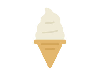 ソフトクリームのアイコンのイラスト