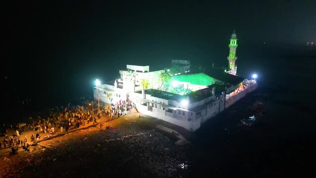 Haji Ali Dargah - Mumbai Drone Footage, India Mumbai's Stunning Aerial view, 