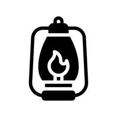 lantern glyph icon
