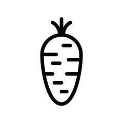 carrot line icon