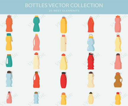 The Best Collection of Vector bottles