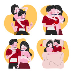 Couple valentine's day