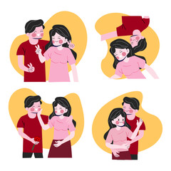 Couple valentine's day