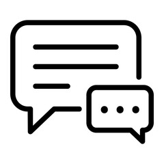 chat outline icon