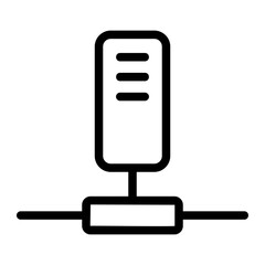Fototapeta premium hosting outline icon