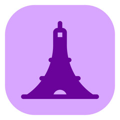 Editable tower vector icon. Landmark, monument, building, structure, architecture. Part of a big icon set family. Perfect for web and app interfaces, presentations, infographics, etc