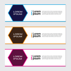 Vector abstract design web banner 
template. Abstract social media cover design. Horizontal header background. 