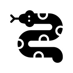snake glyph icon
