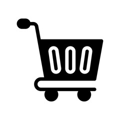 shopping cart glyph icon