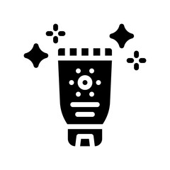 sunscreen glyph icon