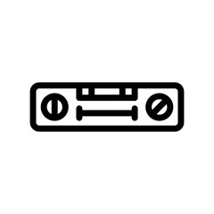 spirit level line icon