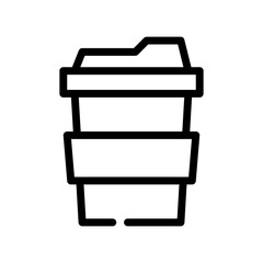 coffee cup line icon