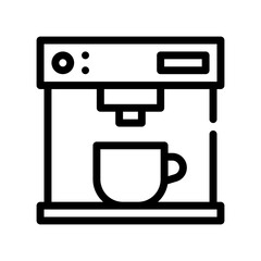 coffee machine line icon