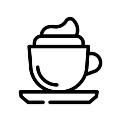 cappuccino line icon