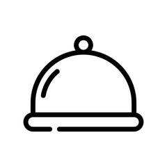 food tray line icon