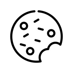 cookies line icon