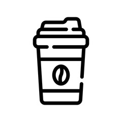 coffee cup line icon