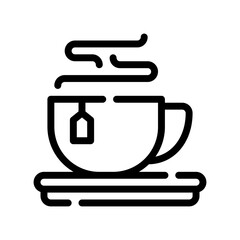 tea cup line icon