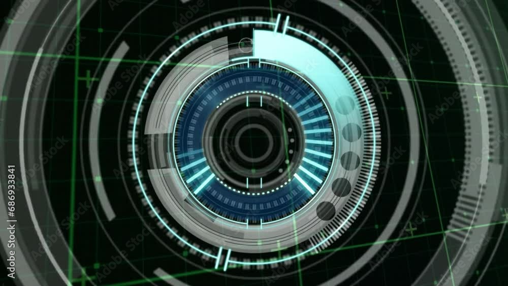 Poster Animation of data processing over scope scanning