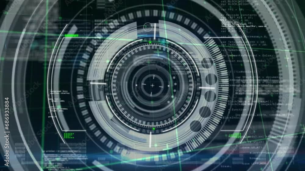 Poster Animation of data processing over scope scanning