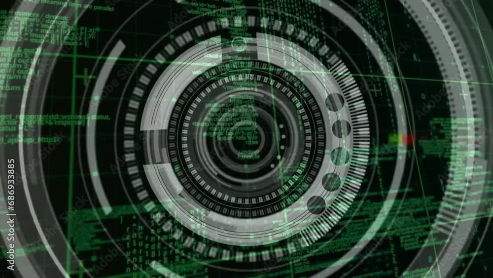 Poster Animation of data processing over scope scanning