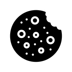 cookie glyph icon