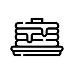 pancake line icon