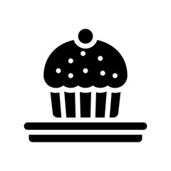 cupcake glyph icon