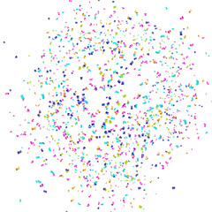 Fototapeta premium Vector realistic colorful confetti background concept design
